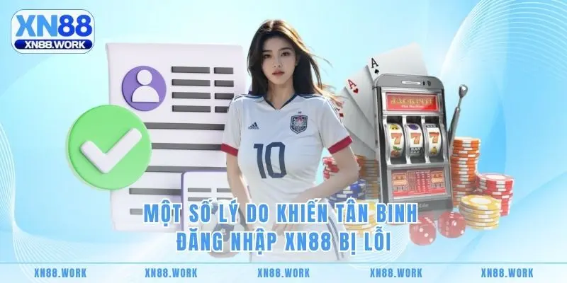 Một số lý do khiến tân binh đăng nhập XN88 bị lỗi